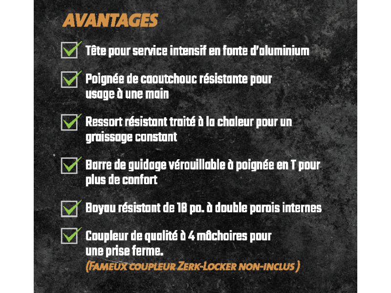 Pistolet à graisse heavy-duty Grease-Locker®