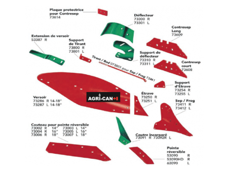 Kverneland Plow Share (No. 6-8) 18'' -RH