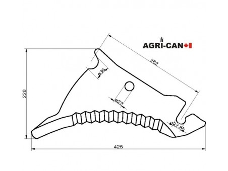 Couteau pour Kuhn et Vicon