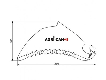Couteau pour Claas Rollant, Quadrant et Variant