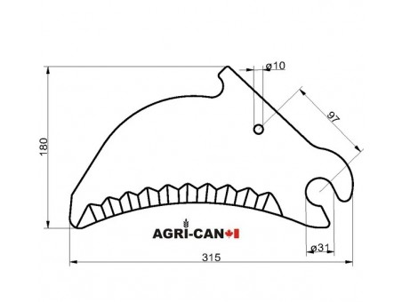 Baler Knife for Case IH LBX and New Holland BB