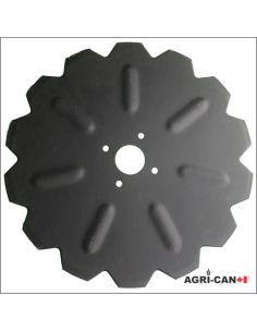 20'' Kverneland notched coulter disc (4 holes)