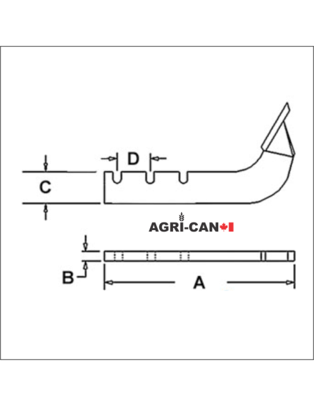 Box Scraper Shank with Point