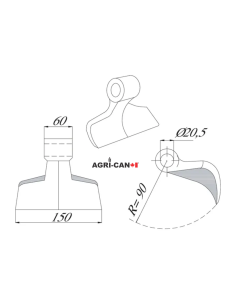 Hammer Flail for Maschio, Humus, and Sicma 2