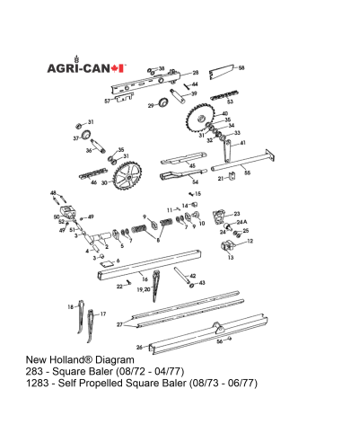 Finger Bar - New Holland® Baler