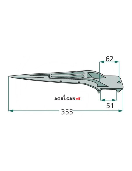 Doigt pour presse à foin New Holland et Case IH