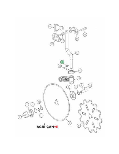 Kverneland Coulter Stem Circlip