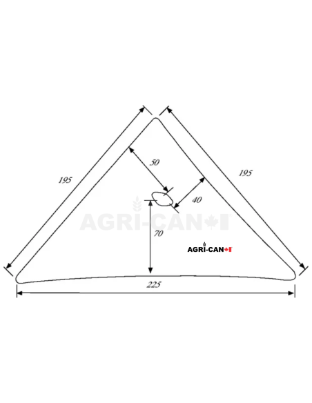 Étrave de charrue Kverneland - Base 1 à 5 - Droit