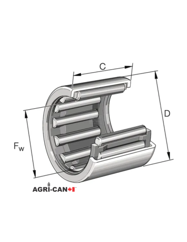 Needle bearing for Kverneland Coulter - 2/pack
