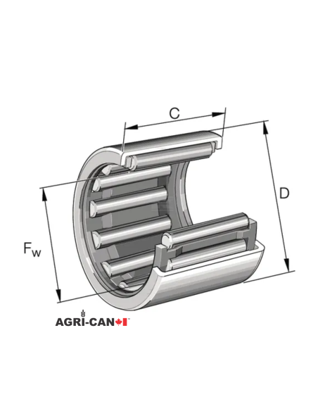 Roulements à aiguilles pour charrues Kverneland - 2/pack