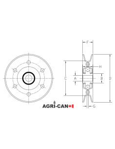Aetna V-Belt Idler - A Section 2