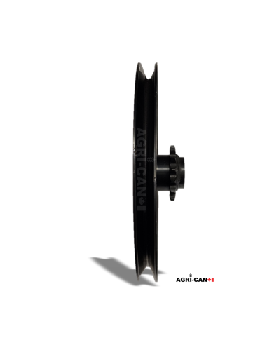 Pulley / Sprocket assembly for hay bale elevator