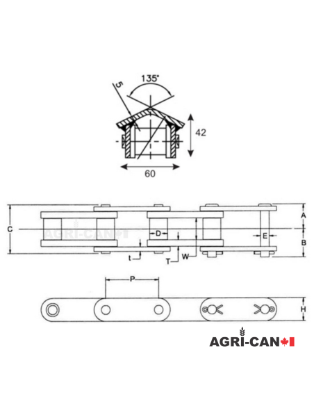 81X Rooftop - Chaine à convoyeur Premium - 10'