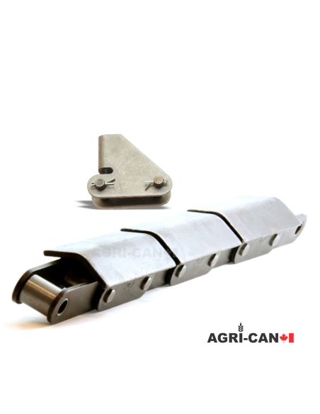 81X Rooftop Pusher Lug Premium Conveyor Chain - 10ft Assembly