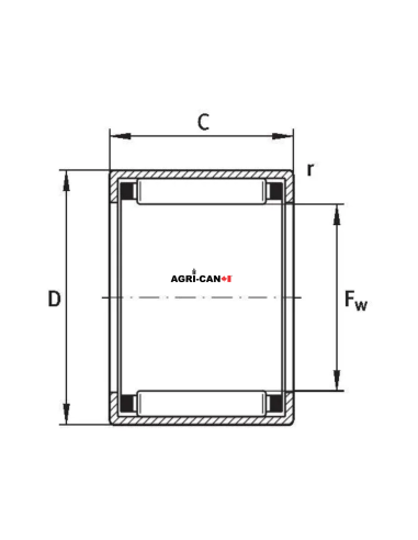 Coulter Hub Needle Bearing for Överum – 2/Pk