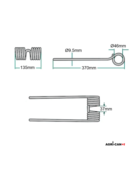 Dent pour faneur Claas Volto et Bautz