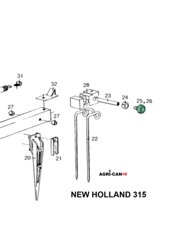 Baler Feeder Bar Roller Bearing