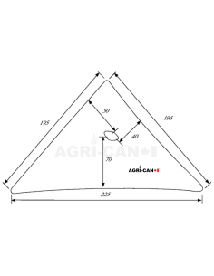 Étrave de charrue Kverneland - Base 1 à 5 - Gauche 2