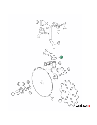 Collet pour charrue Kverneland