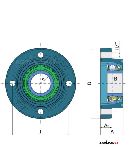 Hub for Lemken Rollers