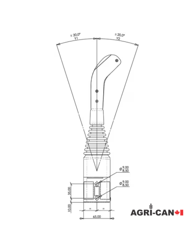 Manette universelle pour tracteur (Joystick) -...