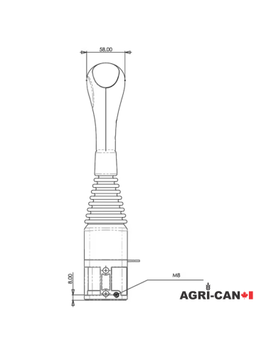 Universal Joystick Handle - M14X1.5