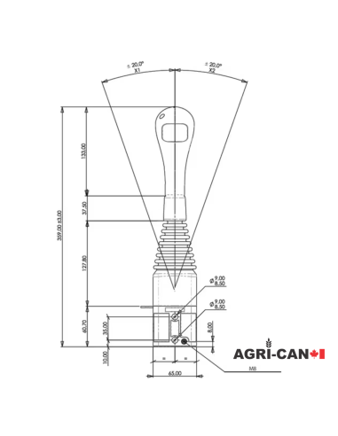 Universal Joystick Handle - M14X1.5