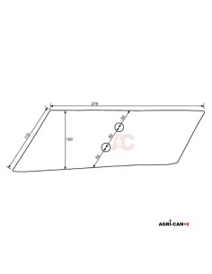 Kongskilde / Överum Plow Reversible Point - RH 2