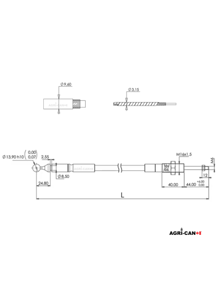 Câble de manette (Joystick) - 1700mm (67")