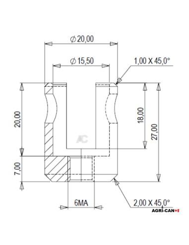 Chape pour câble sur valve – Stoll / Walvoil /...