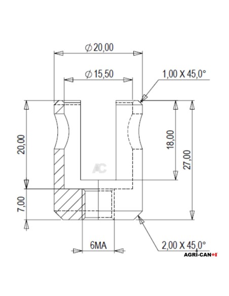 Chape pour câble sur valve – Stoll / Walvoil / Dura