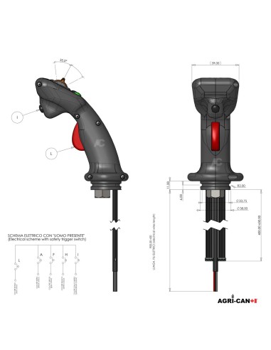 Universal Multifunction Joystick Handle – M12x1.5